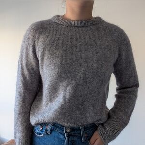 Hand-knitted Wool/Mohair Sweater